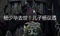 杨少华去世！儿子杨议透露去世细节：他在午休时离开	，安详无痛苦