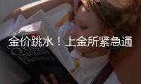 金价跳水！上金所紧急通知