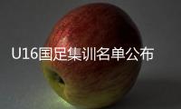 U16国足集训名单公布 山东鲁能成输出大户